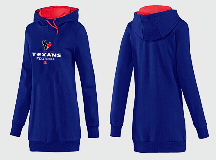 Nike Houston Texans Womens All Time Performance Blue Hoodie