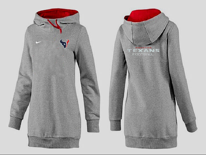 Nike Houston Texans Womens All Time Performance Grey Color Hoodie