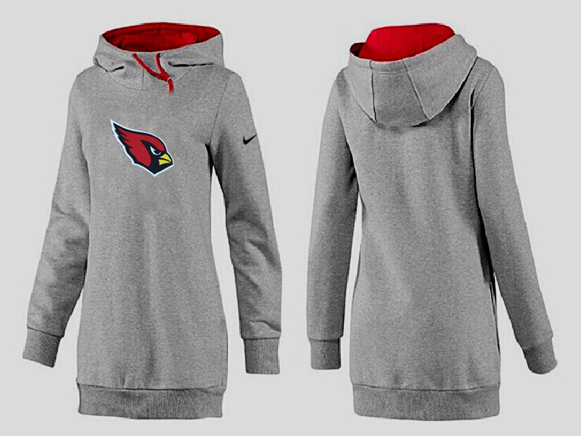 Arizona Cardinals Nike Womens All Time Performance Grey Color Hoodie