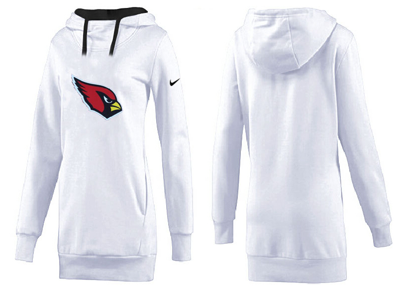 Nike Arizona Cardinals Womens All Time Performance Hoodie White Color