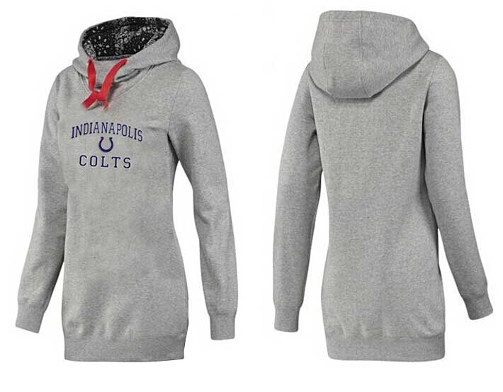Nike Indianapolis Colts Womens All Time Performance Hoodie-Grey Color
