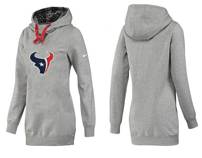 Houston Texans Nike Womens All Time Performance Grey Color Hoodie