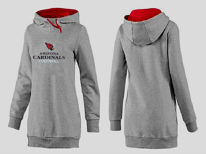 Arizona Cardinals Nike Womens All Time Performance Hoodie-Grey Color