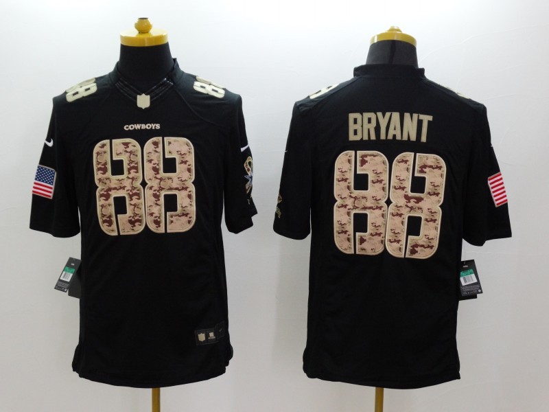 Nike Dallas Cowboys #88 Bryant Black Salute TO Service Youth Jersey