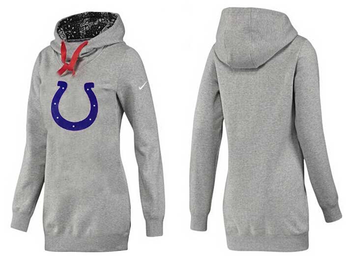 Nike Indianapolis Colts Womens All Time Performance Hoodie Grey
