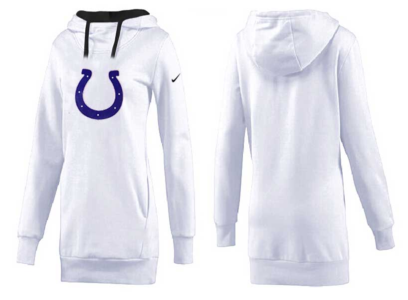 Nike Indianapolis Colts Womens All Time Performance White Color Hoodie