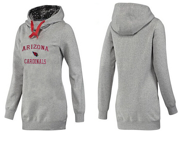 Arizona Cardinals Nike Womens All Time Performance Hoodie--Grey Color