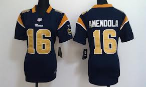 Nike St.Louis Rams #16 Amendola Womens Blue Jersey