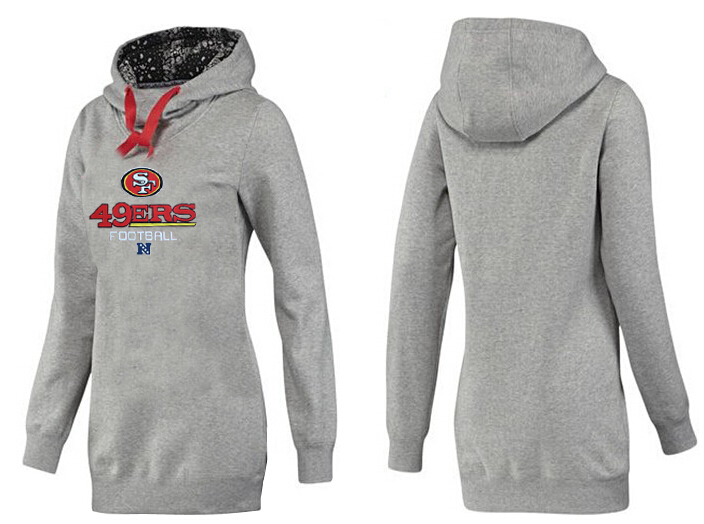 Nike San Francisco 49ers Womens All Time Performance Hoodie-Grey