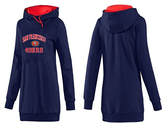 Nike San Francisco 49ers Womens All Time Performance Hoodie D.Blue Color