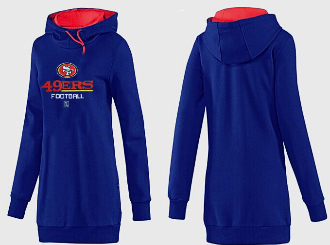 San Francisco 49ers Nike Womens All Time Performance Hoodie Blue-Color