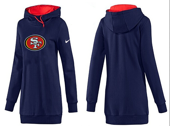 Nike San Francisco 49ers Womens All Time Performance Hoodie-D.Blue Color