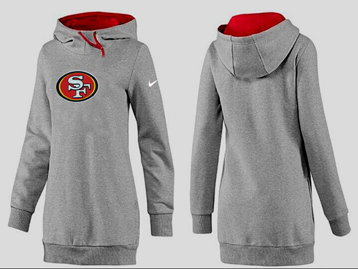 Nike San Francisco 49ers Womens All Time Performance Hoodie--Grey Color