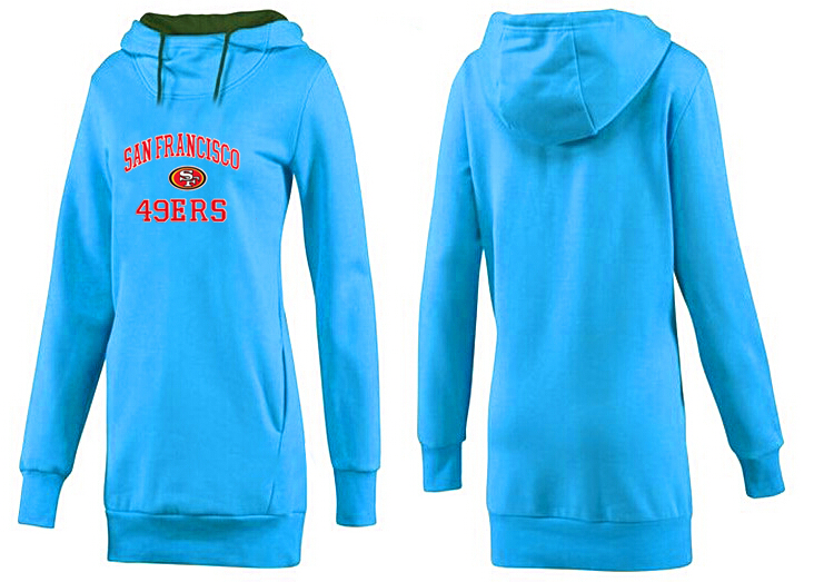Nike San Francisco 49ers Womens All Time Performance Hoodie -L.Blue Color