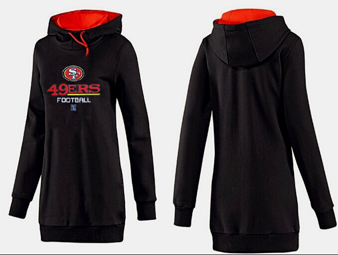 Nike San Francisco 49ers Womens All Time Performance Hoodie-Black Color