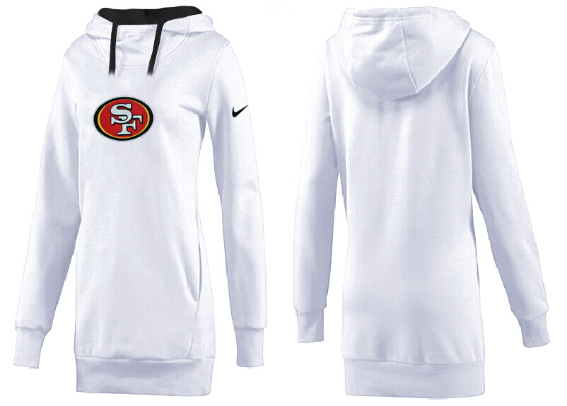 San Francisco 49ers Nike Womens All Time Performance Hoodie-White