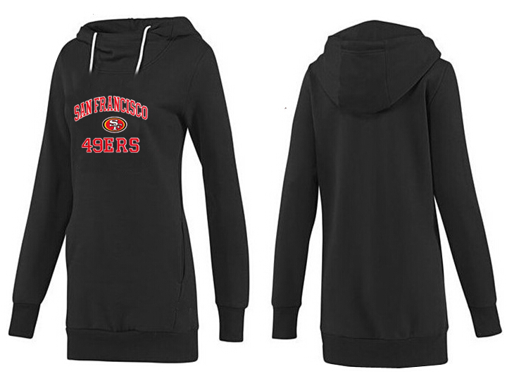 San Francisco 49ers Nike Womens All Time Performance Hoodie-Black Color