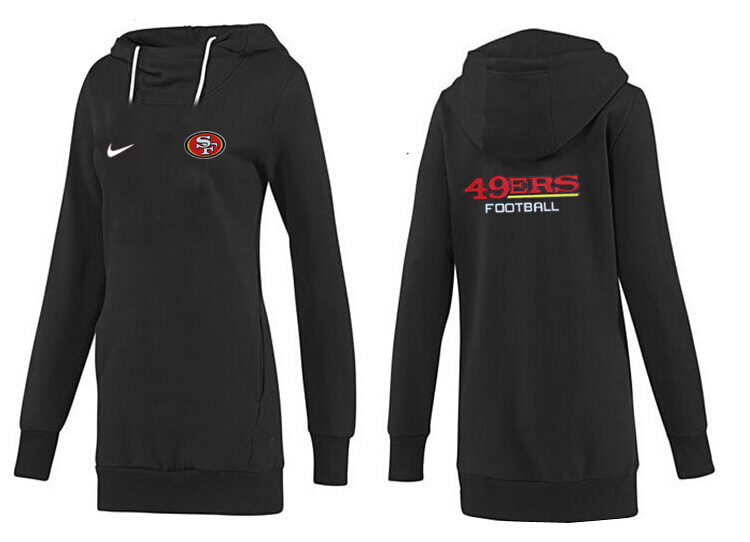 San Francisco 49ers Nike Womens All Time Performance Hoodie Black Color