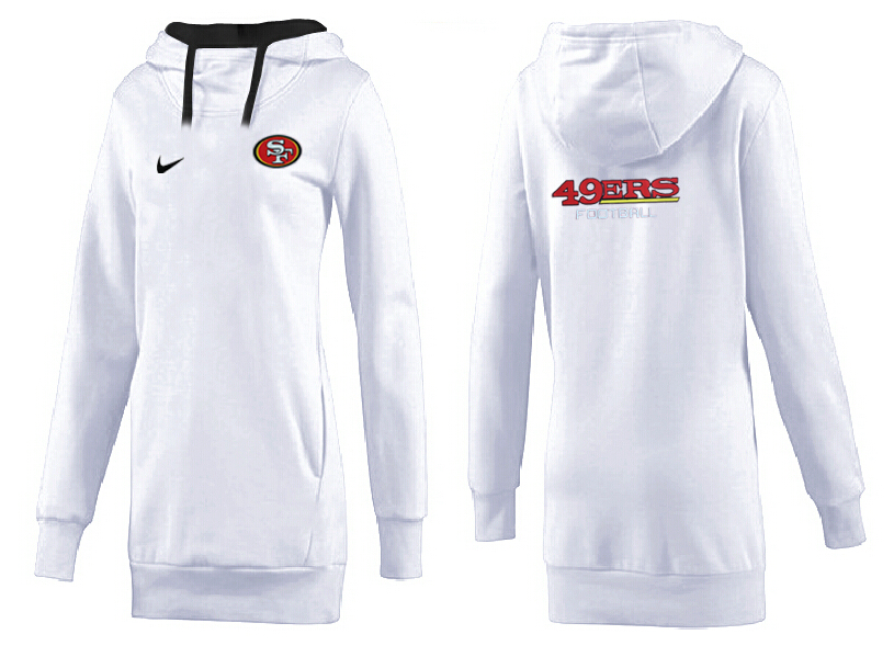 San Francisco 49ers Nike Womens All Time Performance Hoodie--White