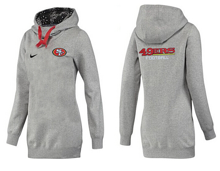 Nike San Francisco 49ers Womens All Time Performance Hoodie Grey Color