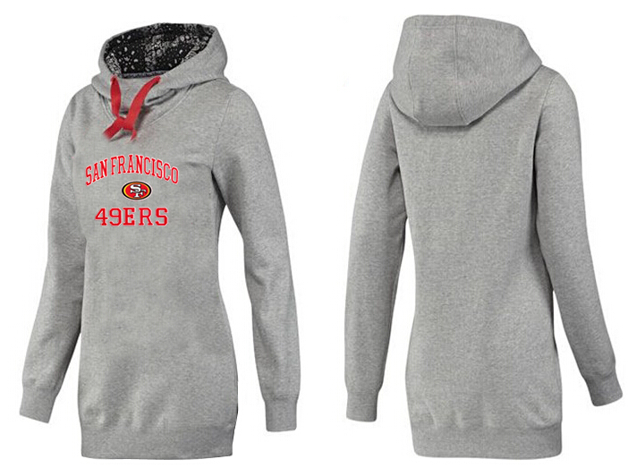 San Francisco 49ers Nike Womens All Time Performance Hoodie Grey