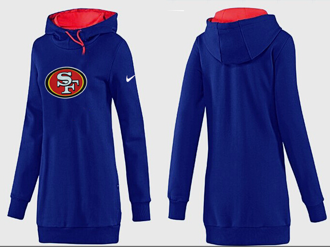 Nike San Francisco 49ers Womens All Time Performance Hoodie Blue