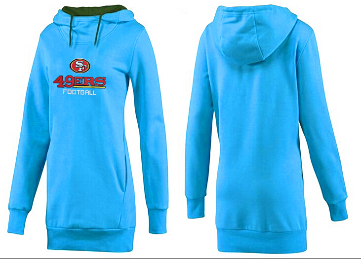 Nike San Francisco 49ers Womens All Time Performance Hoodie-L.Blue