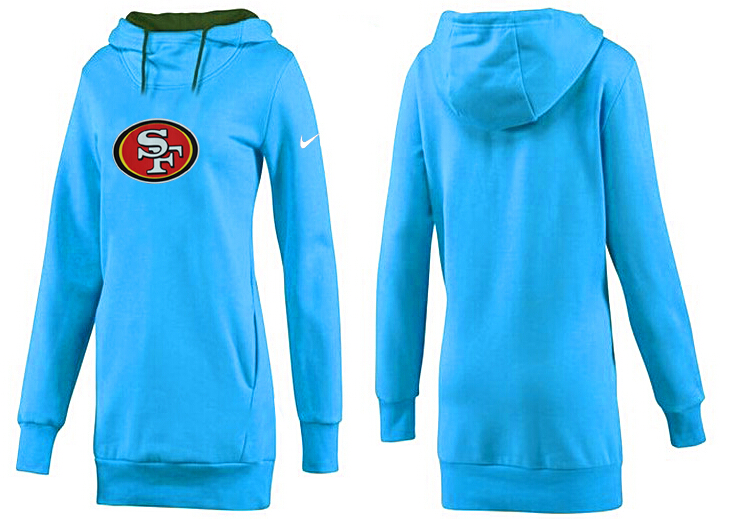 Nike San Francisco 49ers Womens All Time Performance Hoodie--Light Blue