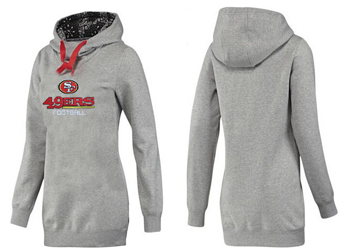 Nike San Francisco 49ers Womens All Time Performance Grey Hoodie