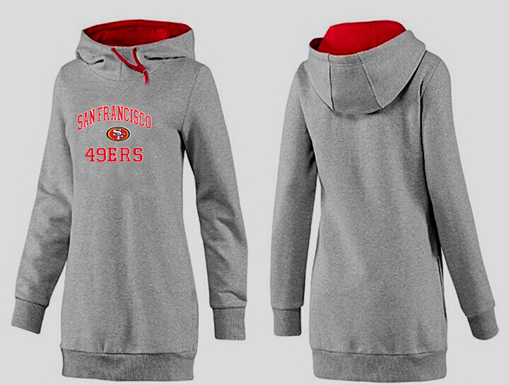 Nike San Francisco 49ers Womens All Time Performance Hoodie Grey