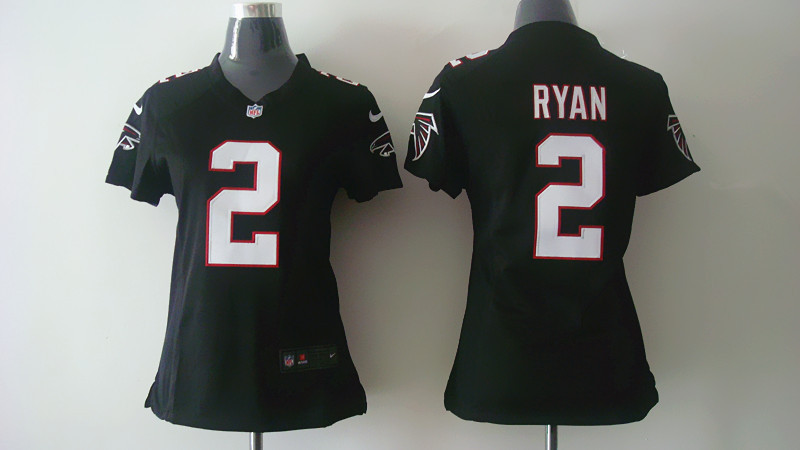 Nike NFL Atlanta Falcons #2 Ryan Women Black Jersey