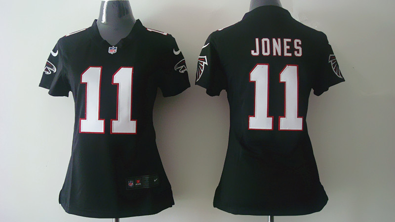 Nike NFL Atlanta Falcons #11 Jones Women Black Jersey