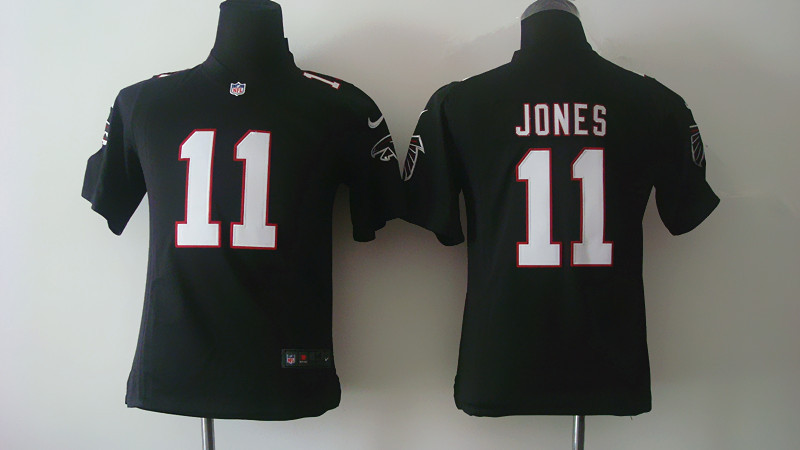 Nike NFL Atlanta Falcons #11 Jones Youth Black Jersey 