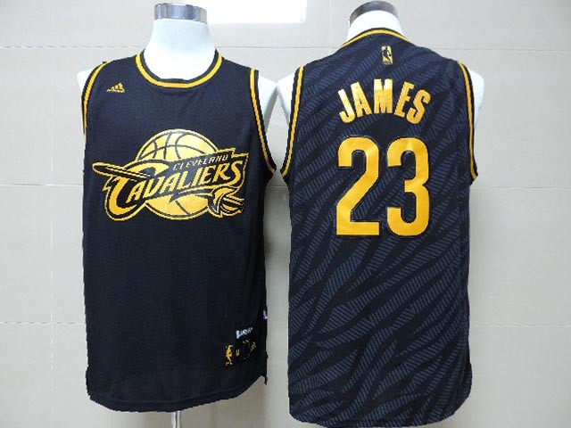 NBA Cleveland Cavaliers #23 James Black Fashion Jersey
