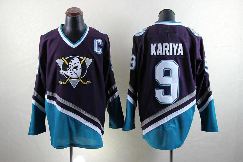 NHL Anaheim Ducks #9 Kariya Purple Jersey