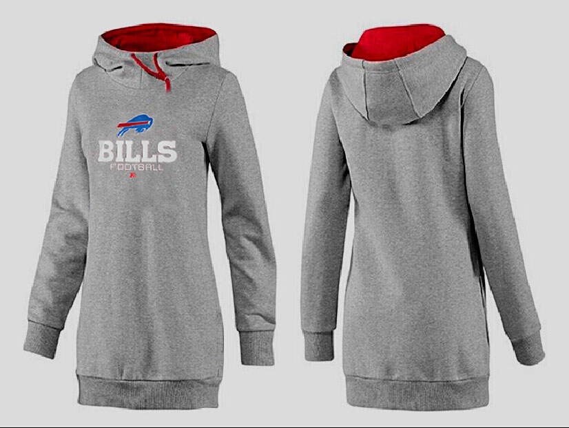 Nike Buffalo Bills Womens All Time Performance Hoodie-Grey