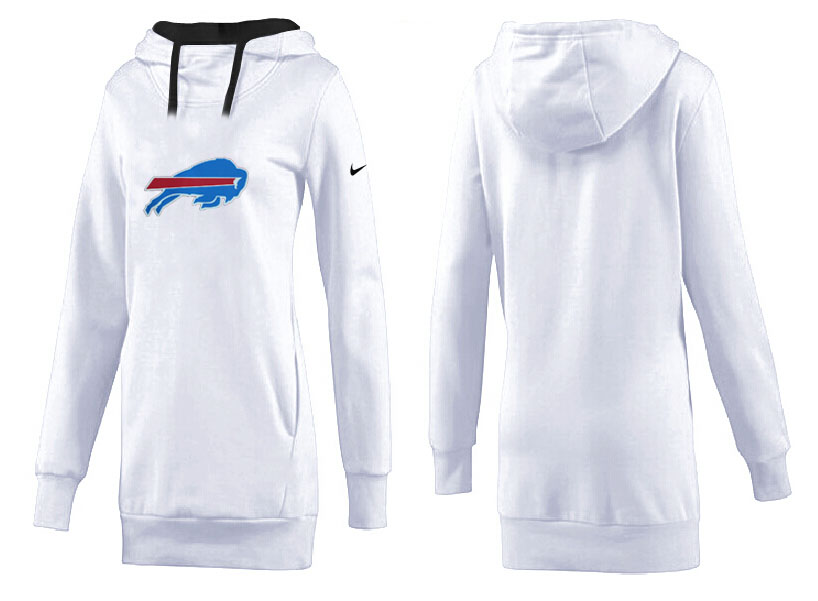 Buffalo Bills Nike Womens All Time Performance Hoodie-White Color