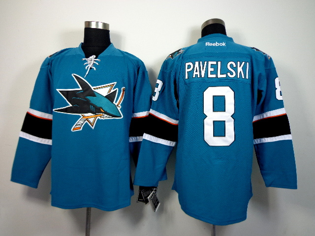 NHL San Jose Sharks #8 Pavelski Blue Jersey