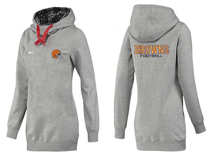 Cleveland Browns Nike Womens All Time Performance Hoodie--Grey