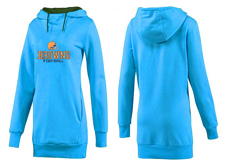 Nike Cleveland Browns Womens All Time Performance Hoodie-L.Blue Color