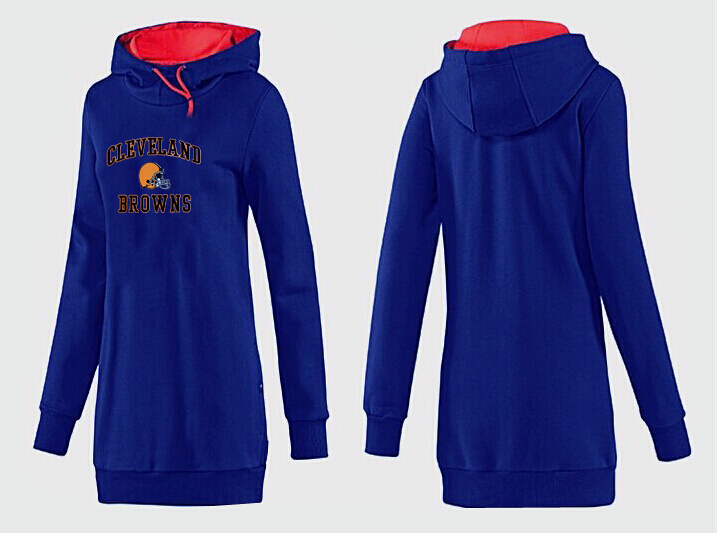 Nike Cleveland Browns Womens All Time Performance Hoodie-Blue Color