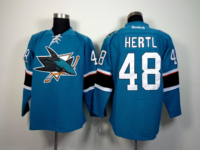 NHL San Jose Sharks #48 Hertl Blue Jersey
