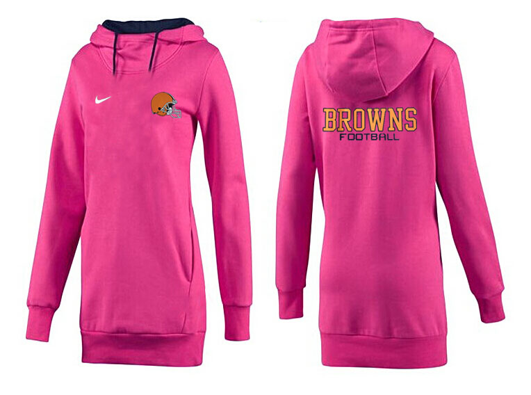 Nike Cleveland Browns Womens All Time Performance Hoodie--Peach