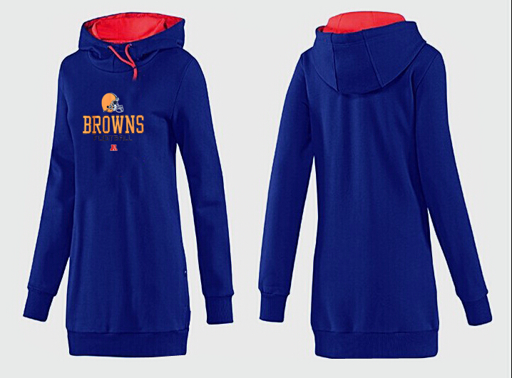 Cleveland Browns Nike Womens All Time Performance Hoodie--Blue