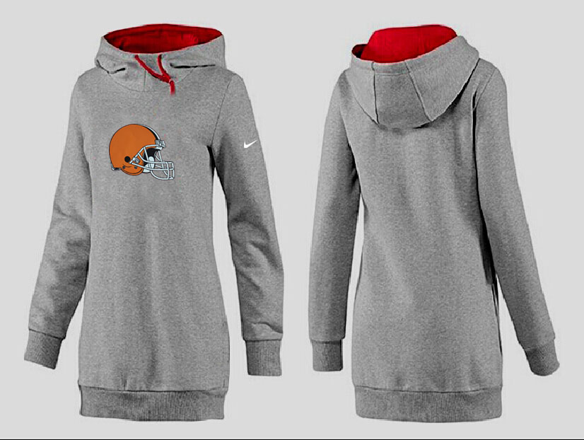 Cleveland Browns Nike Womens All Time Performance Hoodie--Grey Color