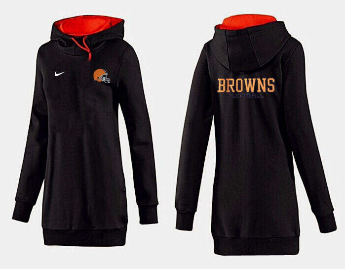 Nike Cleveland Browns Womens All Time Performance Hoodie-Black