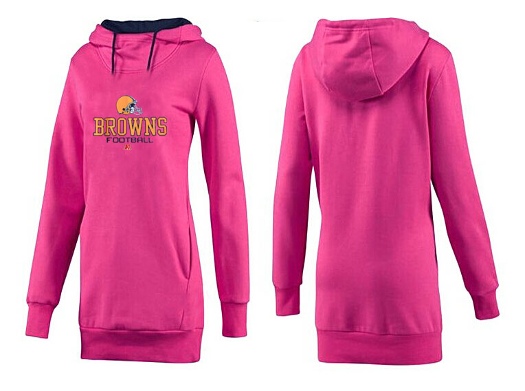 Nike Cleveland Browns Womens All Time Performance Hoodie-Peach Color