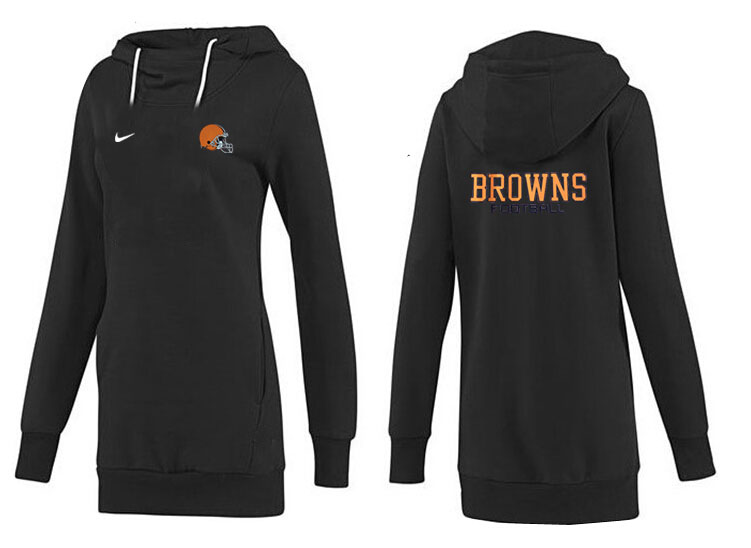 Nike Cleveland Browns Womens All Time Performance Hoodie-Black Color