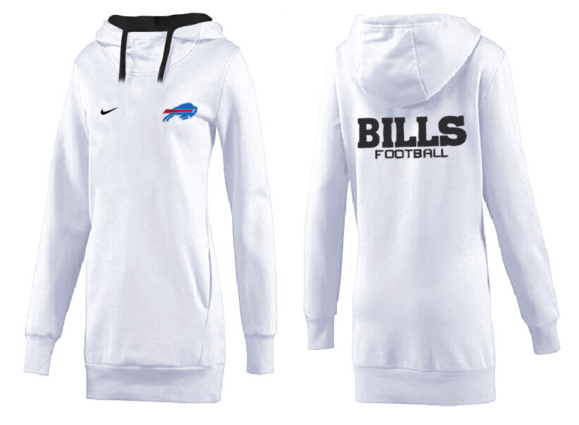 Buffalo Bills Nike Womens All Time Performance Hoodie-White