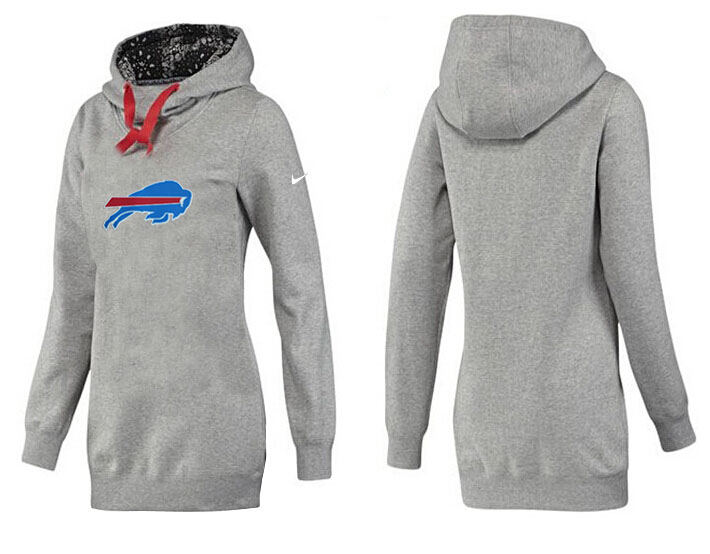 Buffalo Bills Nike Womens All Time Performance Hoodie--Grey Color